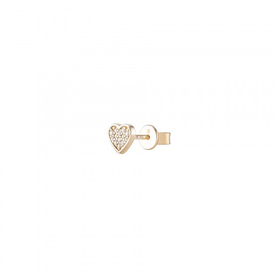Matchy Heart Gold Earring