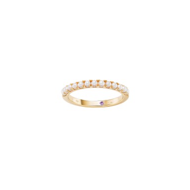 Mia Rose Pearls Gold Ring