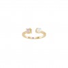 Mia Rose Solitaire & Pearl Golden Ring