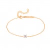 Mia Rose Solitaire Golden Bracelet