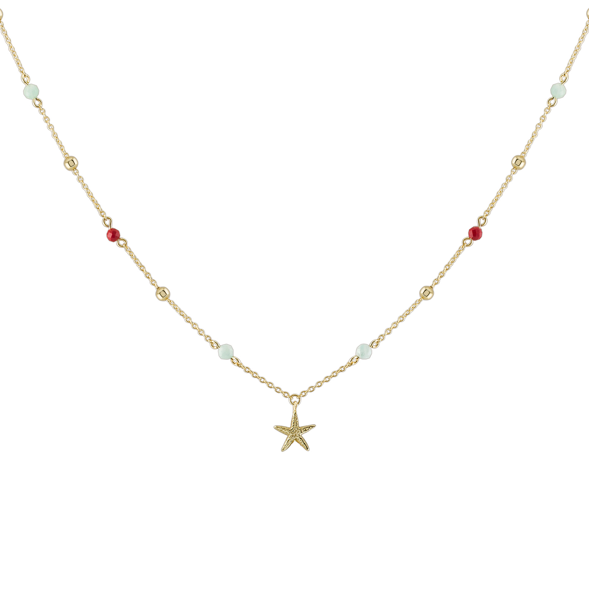 Collar Fun Beads Golden