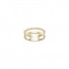 Classy Double Golden Ring