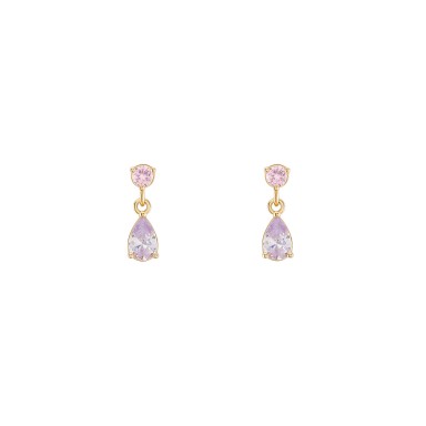 Matchy Color Pink & Lavender Earrings