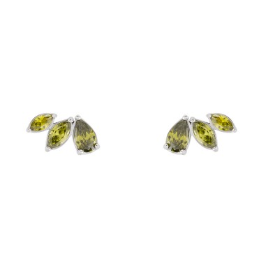 Matchy Color 3 Elements Olivine Earrings