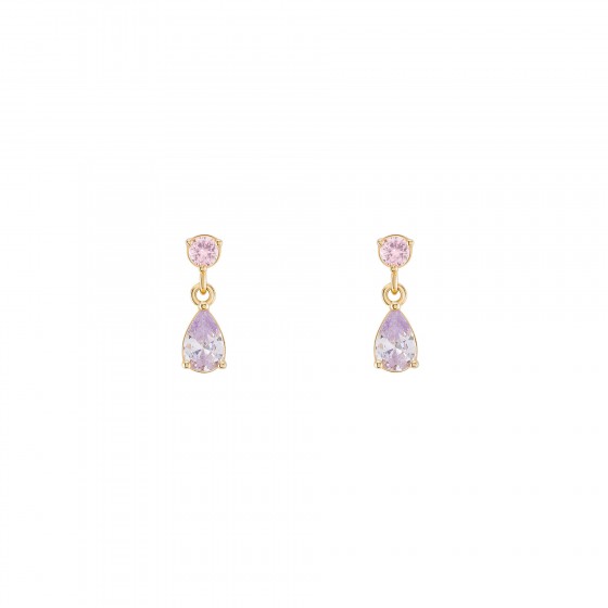 Matchy Color Pink & Lavender Earrings