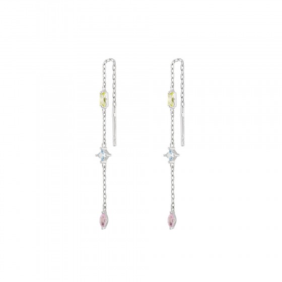 Matchy Color Chain 3 Colors Earrings