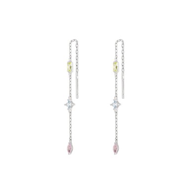 Matchy Color Chain 3 Colors Earrings