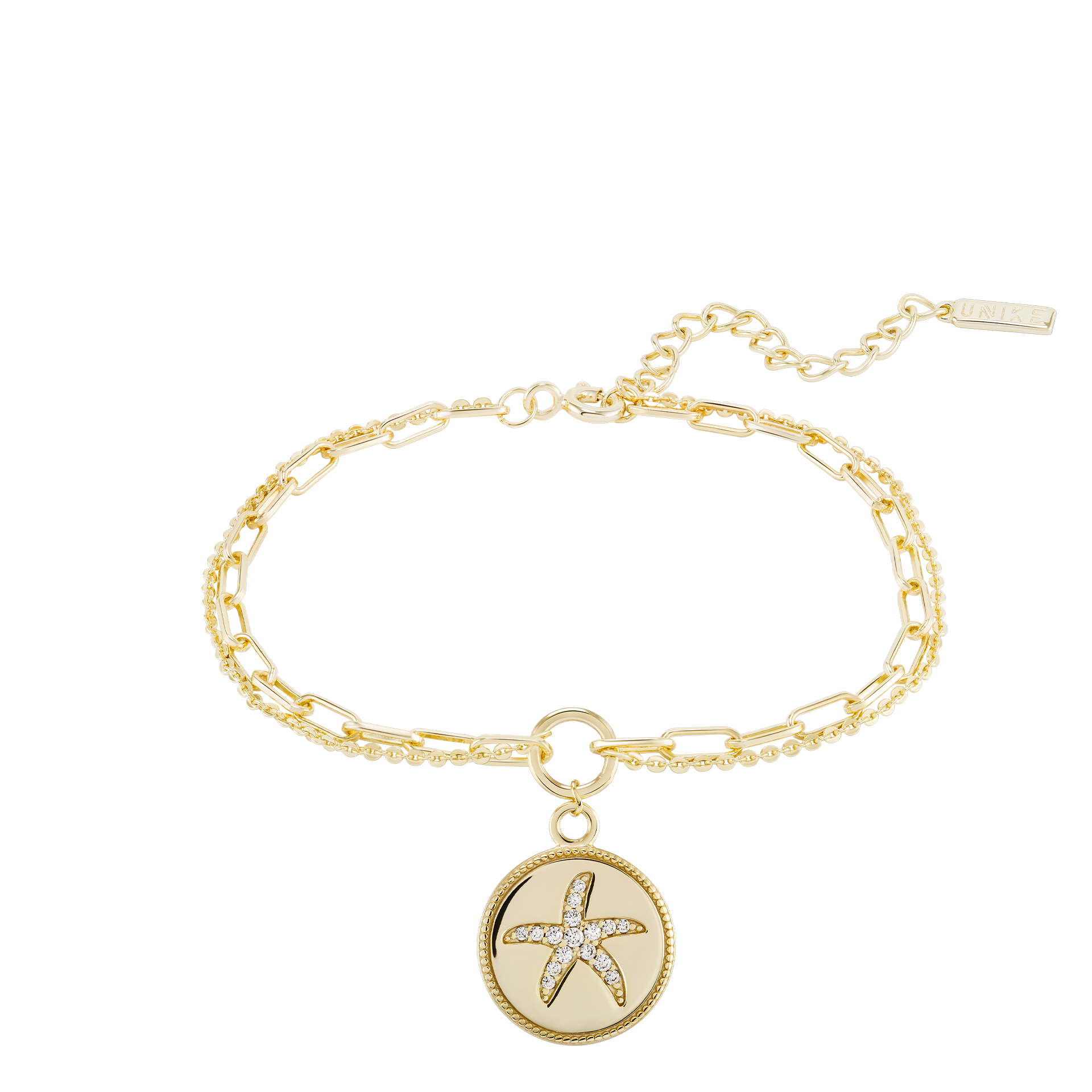 Pulseira Fun Medal Star Golden