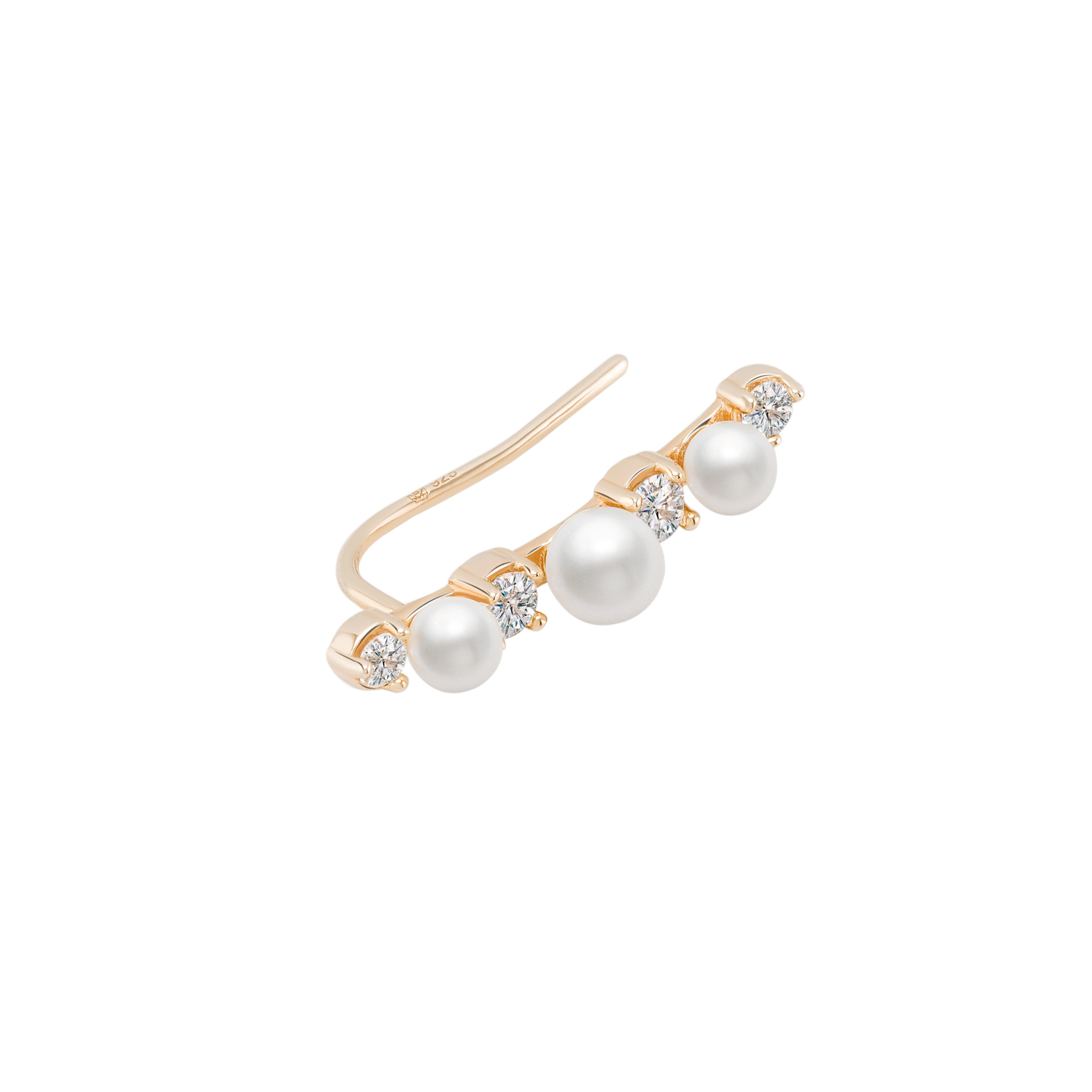 Pendientes Pearls Shiny Golden III