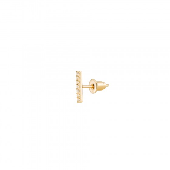 Matchy Line Gold Unique Earring