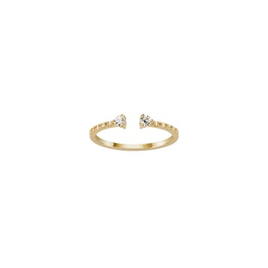 Gold Trendy Open Ring