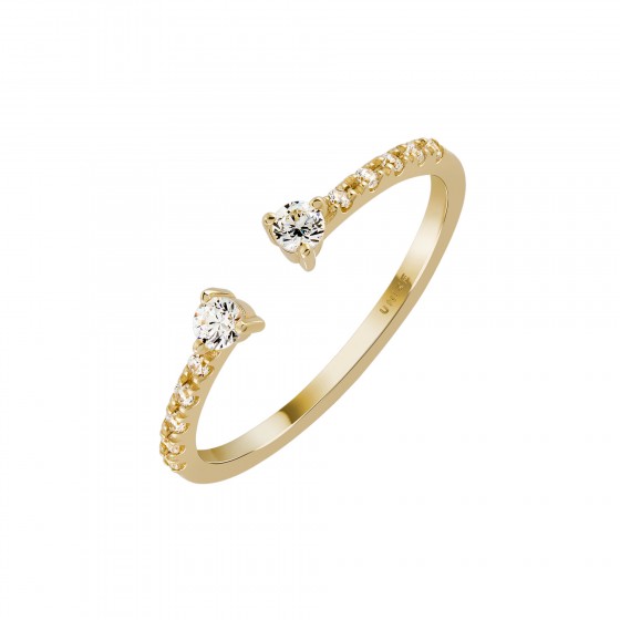 Anel Ouro Trendy Open