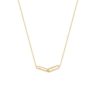 Gold Timeless Interlaced Links Necklace
