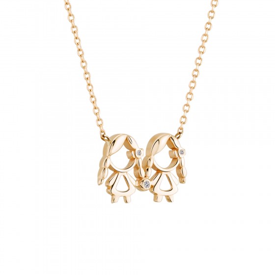 Colar Ouro Mum Girl & Girl