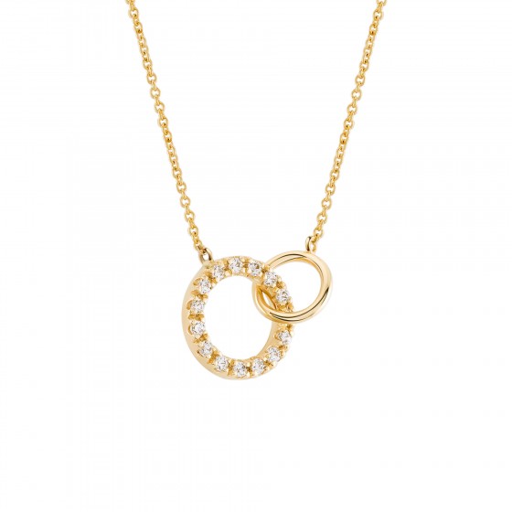 Colar Ouro Timeless Interlaced Circles