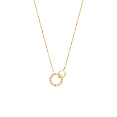 Gold Timeless Interlaced Circles Necklace