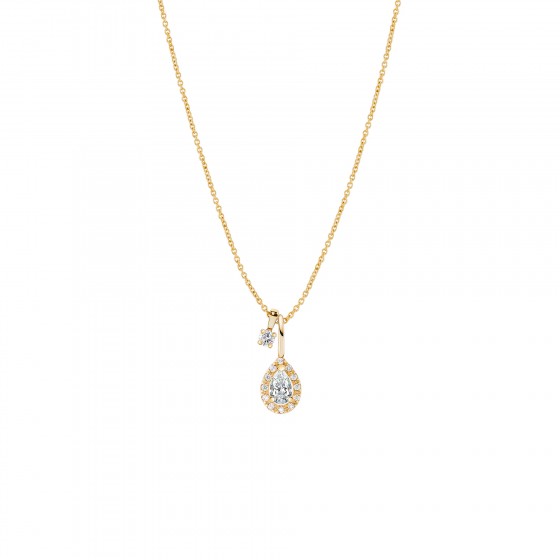 Pendente Ouro Timeless Halo Drop