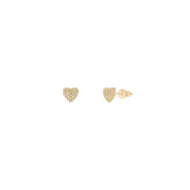 Gold Timeless Heart Earrings