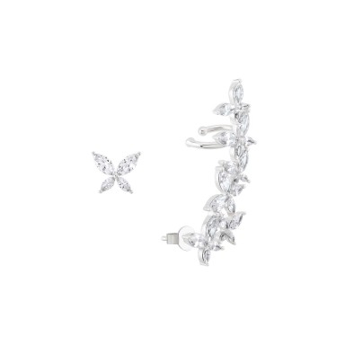 Party Butterfly Silver Earrings
