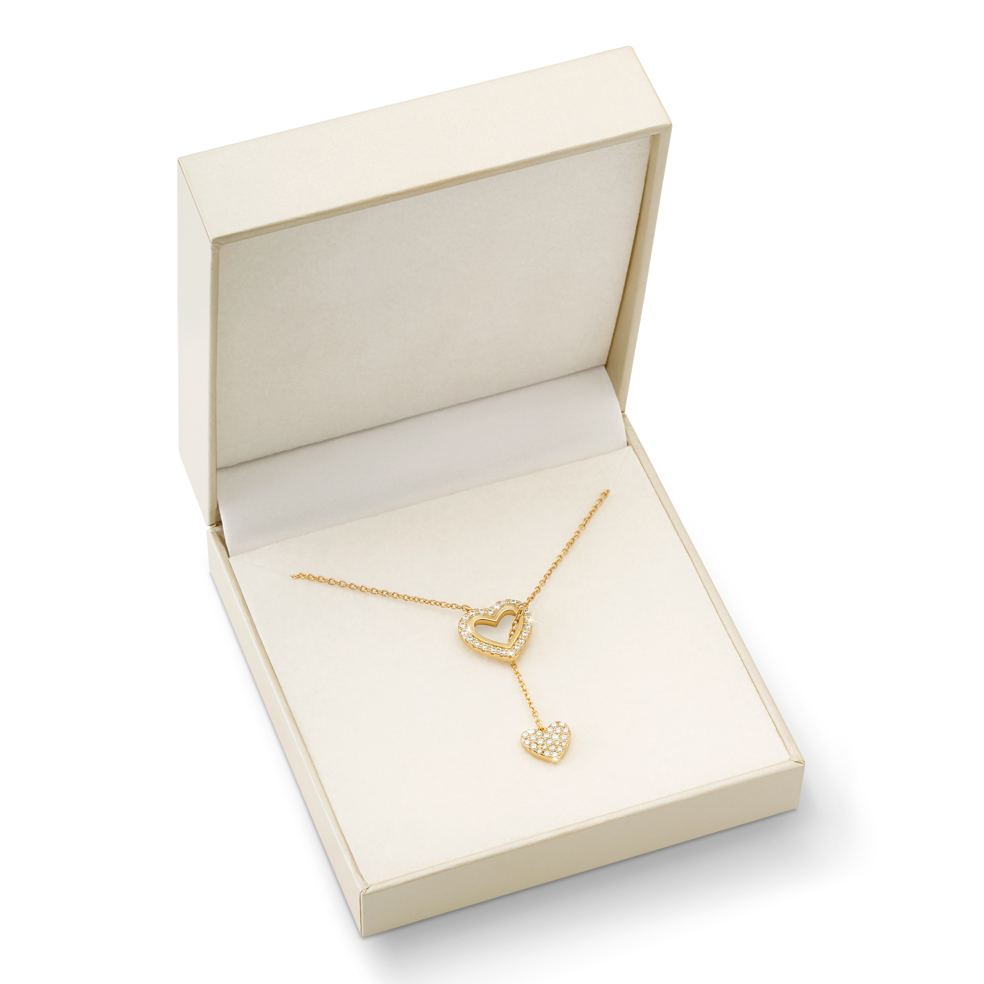 Collar Classy Heart Y - Golden