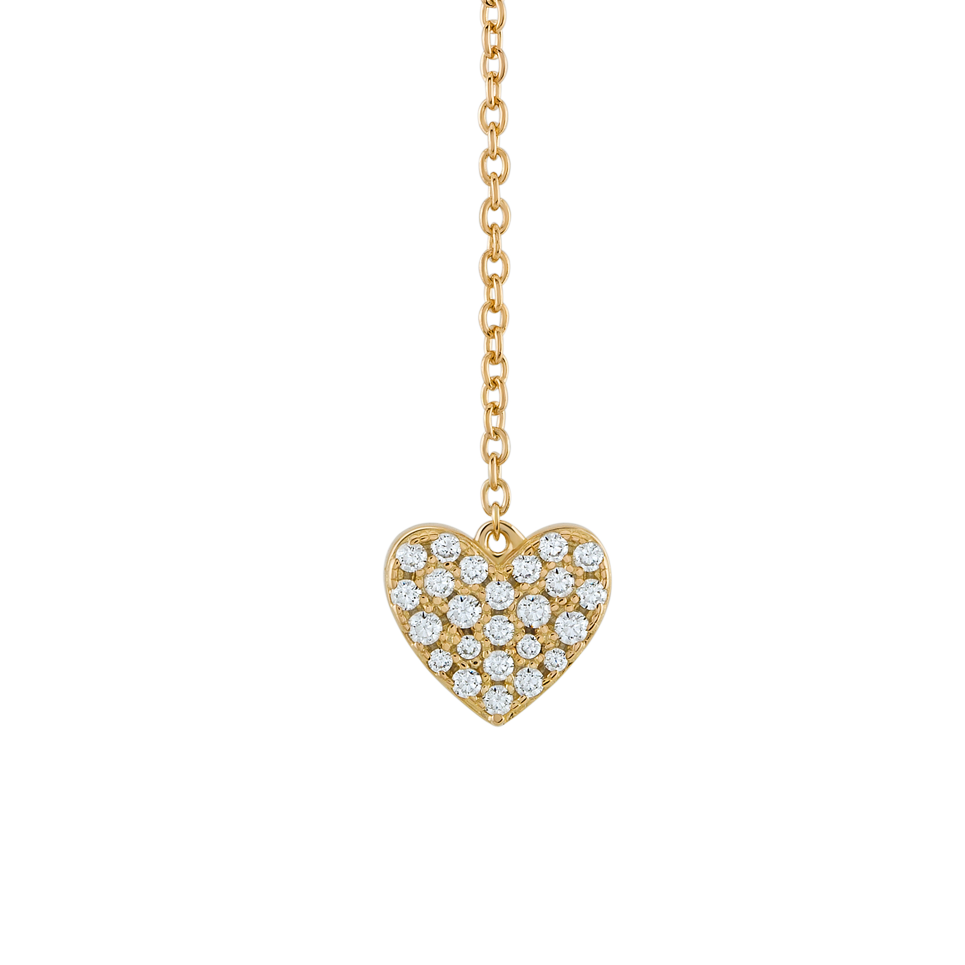 Collar Classy Heart Y - Golden