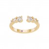 Anillo Mia Rose Open Trio Golden