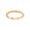 Anillo Mia Rose Twisted Shiny Golden