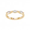 Anel Mia Rose Marquise Golden