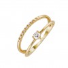 Anillo Oro Trendy Double