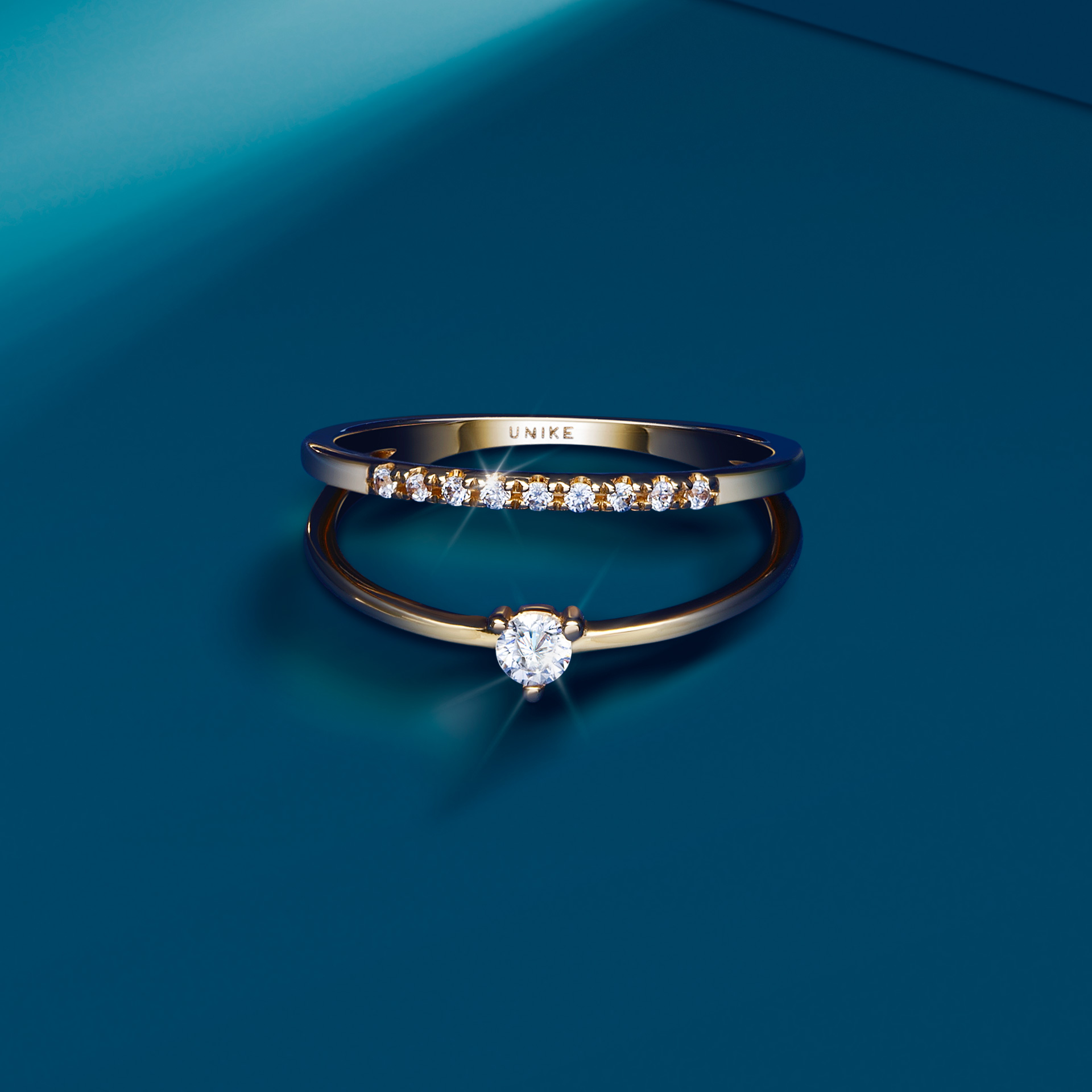 Anillo Oro Trendy Double