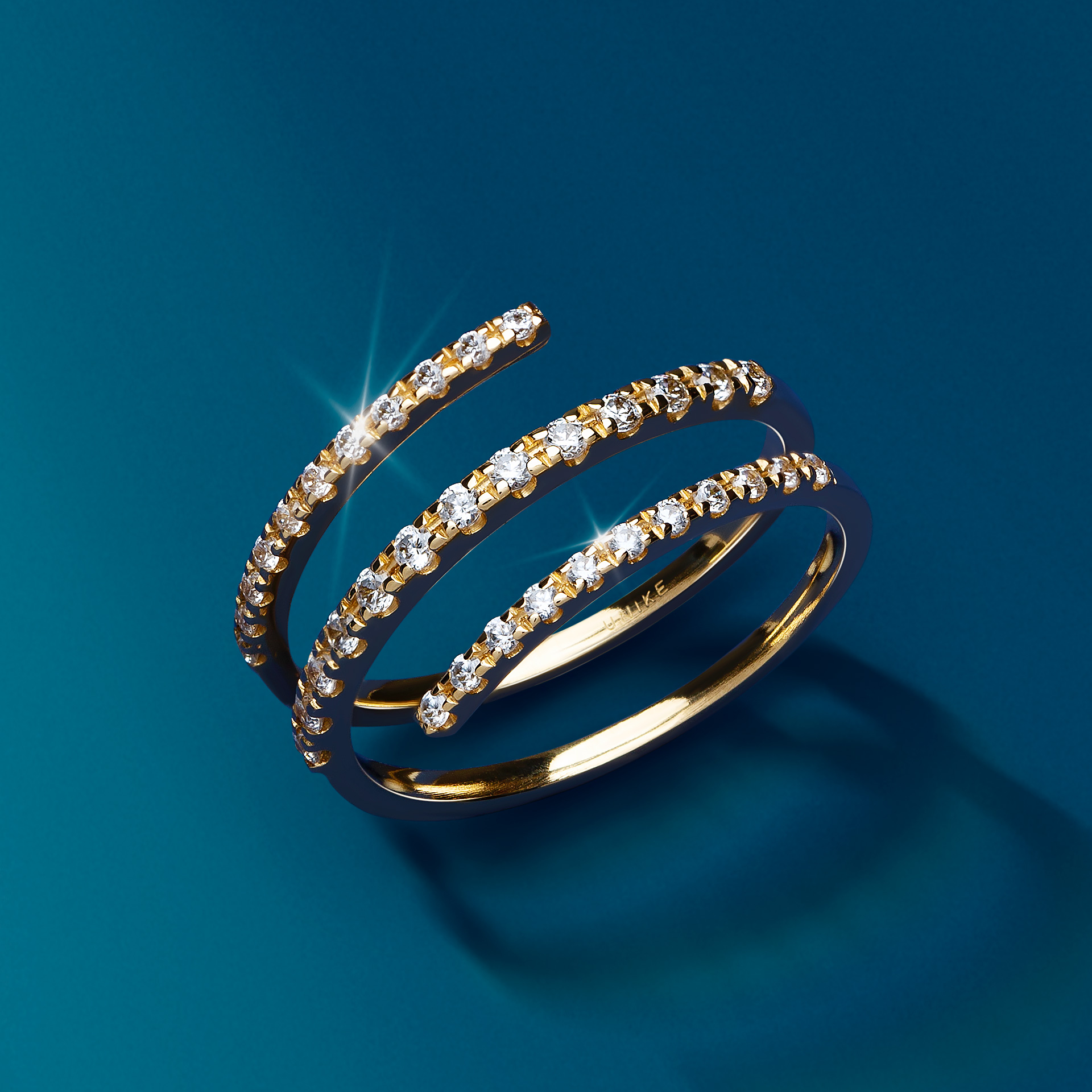 Anillo Oro Trendy Triple