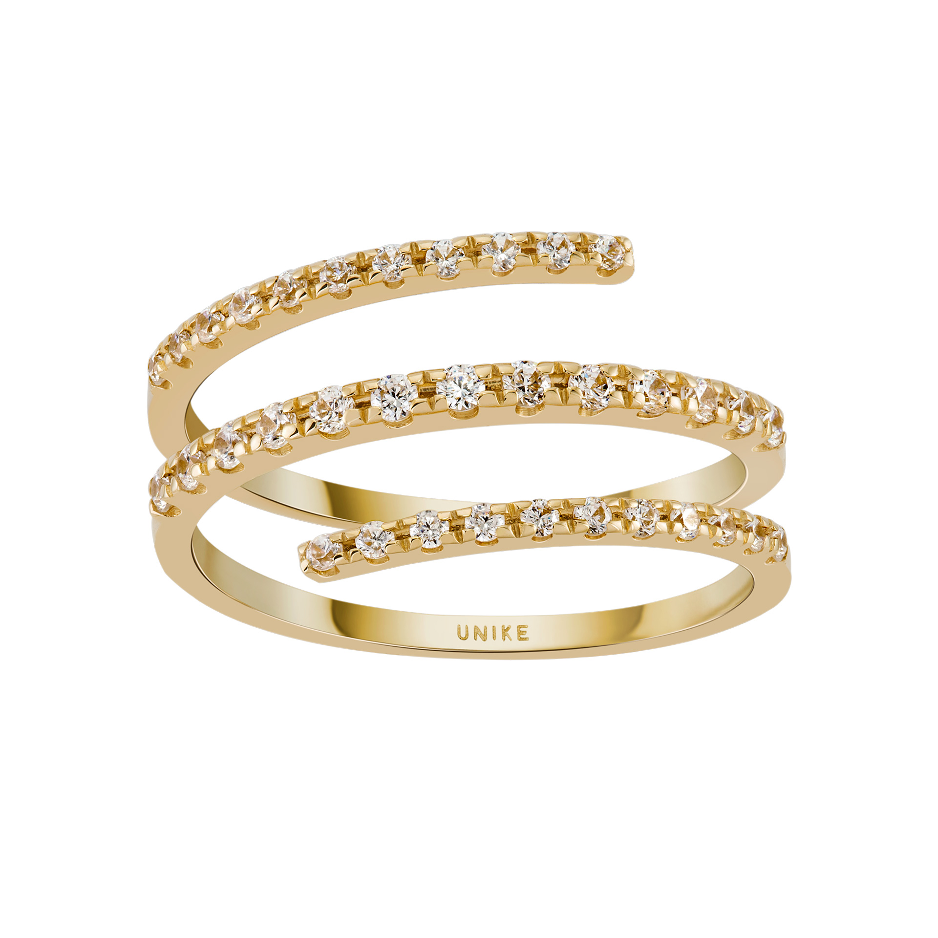 Anillo Oro Trendy Triple