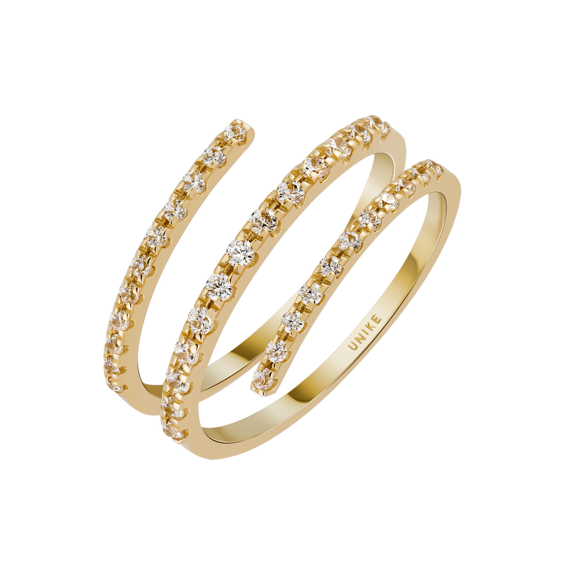 Anillo Oro Trendy Triple