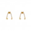 Gold Trendy Triangle Hoops