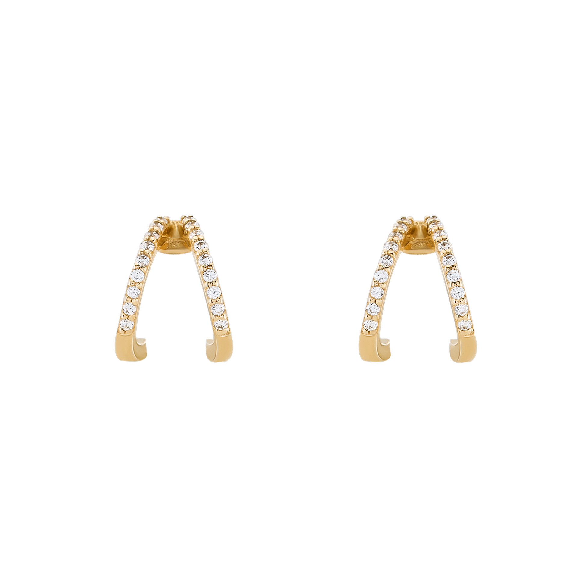 Aros Oro Trendy Triangle