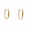 Gold Timeless Oval Plain Hoops