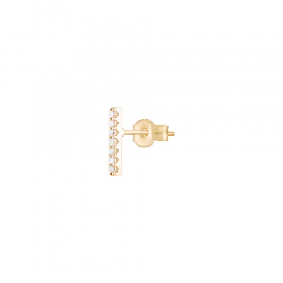 Gold Trendy Line Unique Earring