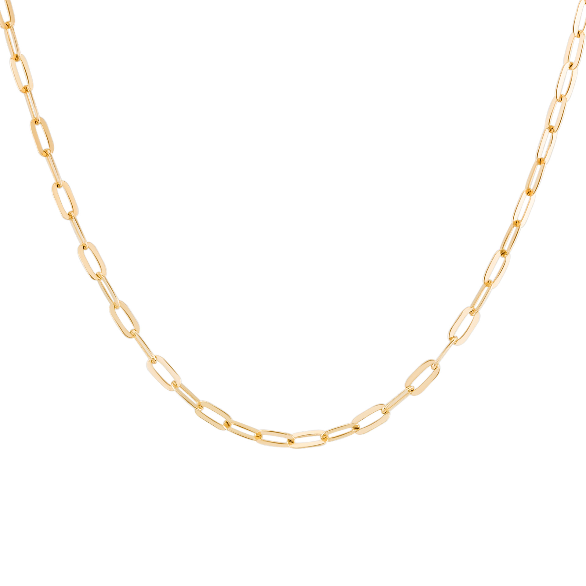 Gold Paperclip Chain
