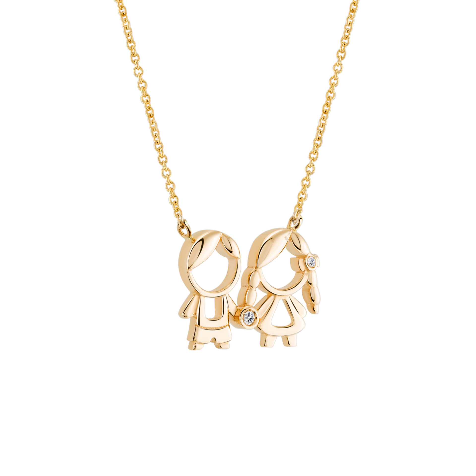 Colar Ouro Mum Menina & Menino