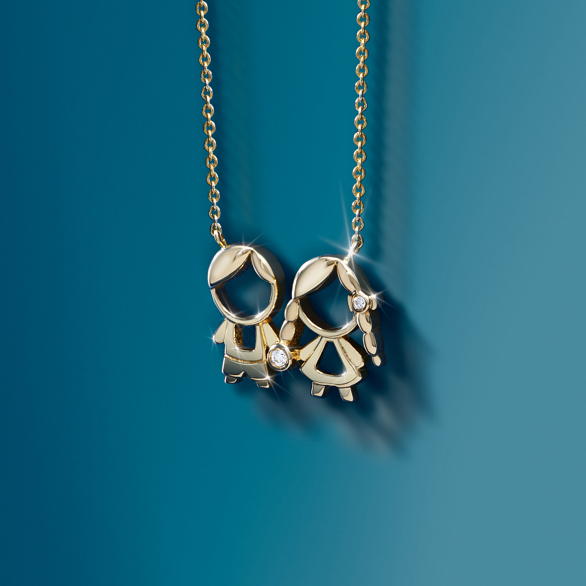 Colar Ouro Mum Menina & Menino