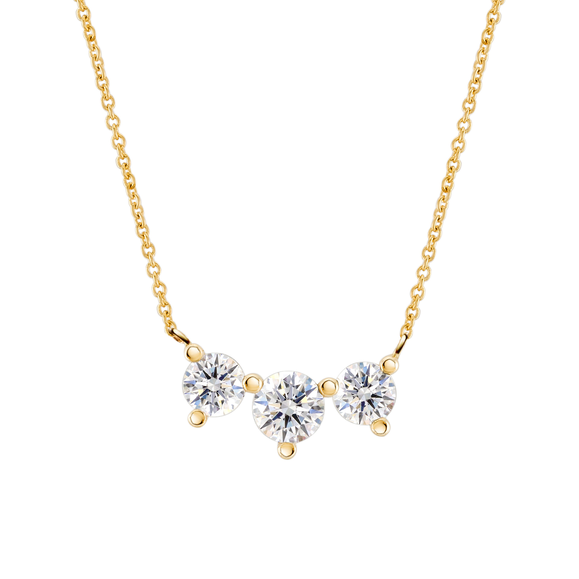 Colar Ouro Timeless 3 Stones