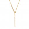 Gold Timeless Lariat Bar Necklace