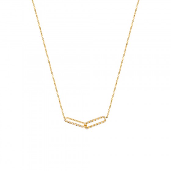 Gold Timeless Interlaced Links Necklace