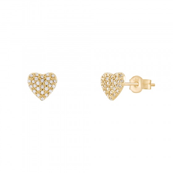 Pendientes Ouro Timeless Heart