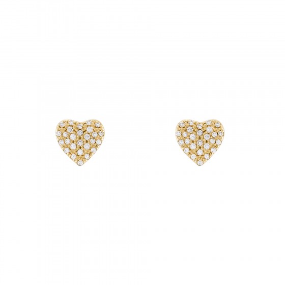 Gold Timeless Heart Earrings