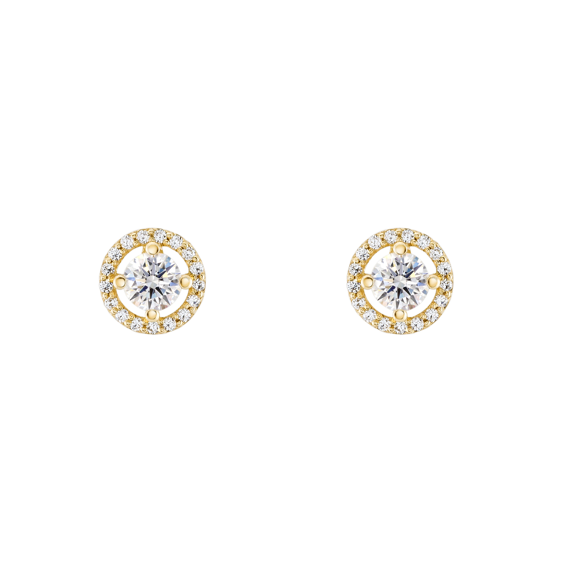 Gold Timeless Halo Earrings