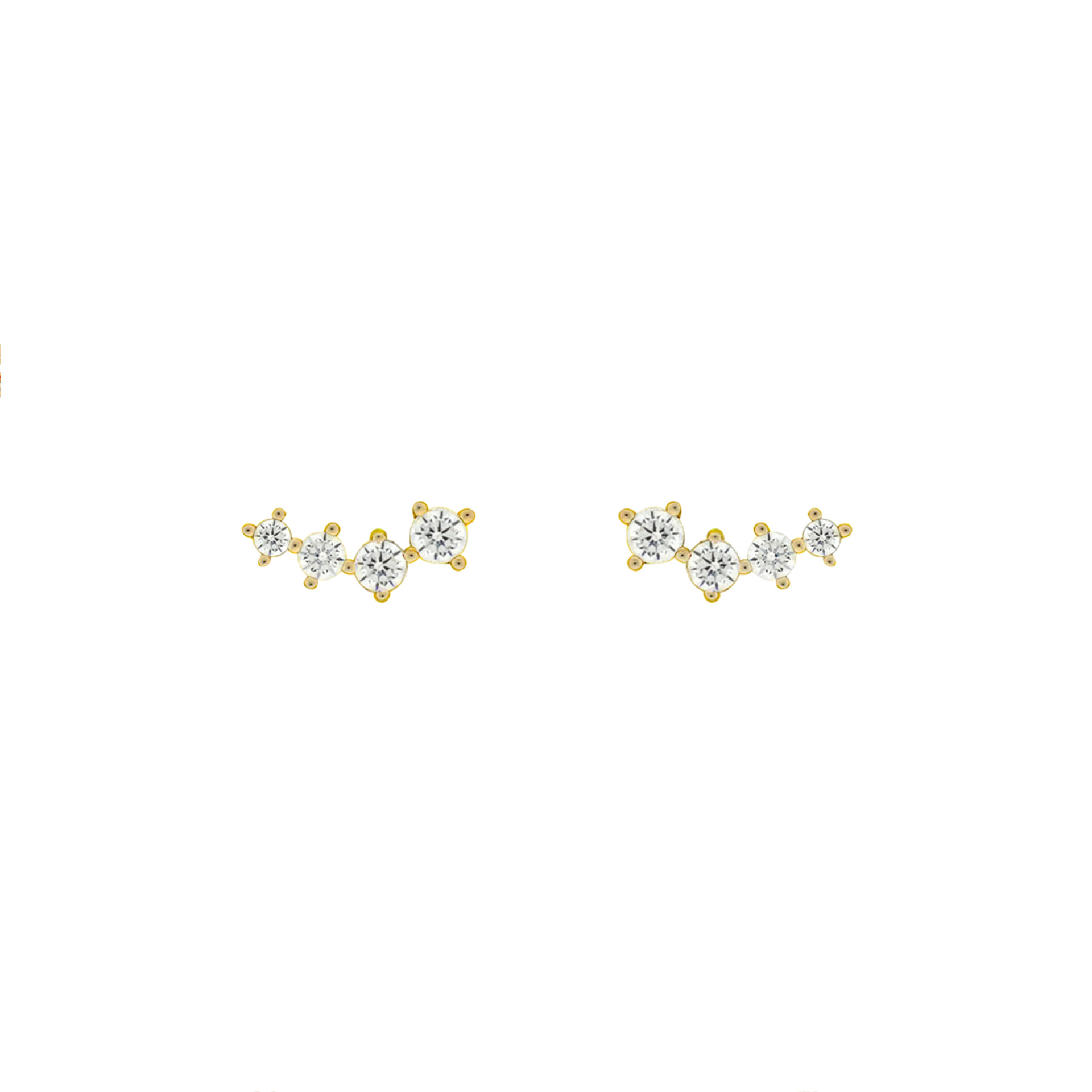 Multiple CZ Yellow Golden Set