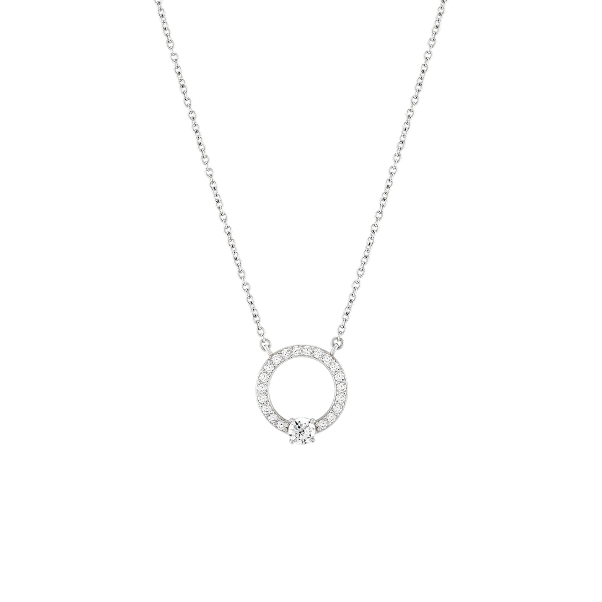 Classy Circle Silver Set