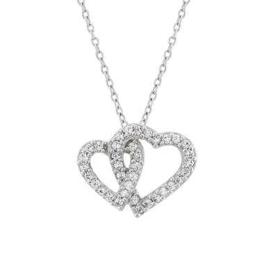 Classy Double Heart Necklace