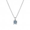 Colar Matchy Color Blue Solitaire Silver